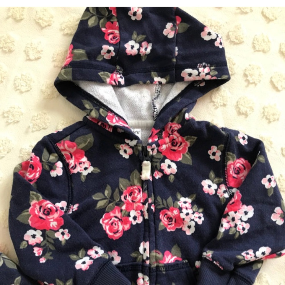 Carter’s Rose print Jacket and Joggers - Picture 2 of 5